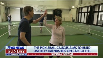 Bipartisan group of Senators play pickleball together