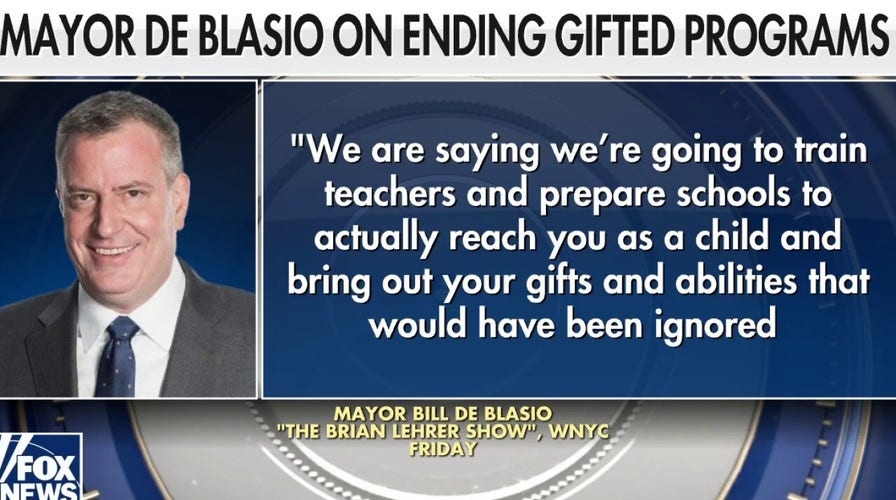 NYC Mayor De Blasio announced end to gifted school program