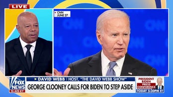David Webb slams far-left for 'gaslighting' Americans on Biden's decline after Clooney pulls endorsement