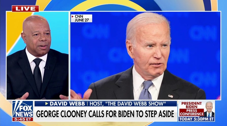 David Webb slams far-left for gaslighting Americans on Bidens decline after Clooney pulls endorsement