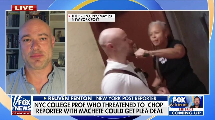 Professor could get plea deal after threatening to 'chop' reporter with machete