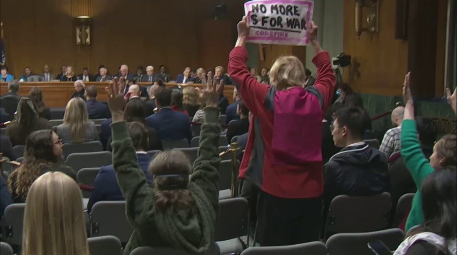Anti-Israel protesters disrupt Blinken testimony at high stakes Senate hearing
