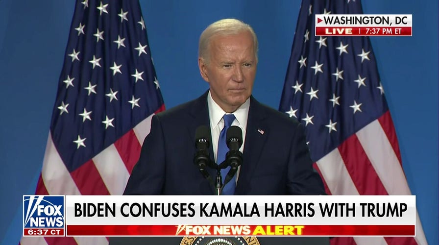  Biden makes gaffe at top of press conference, calls Vice President Harris ‘Vice President Trump’