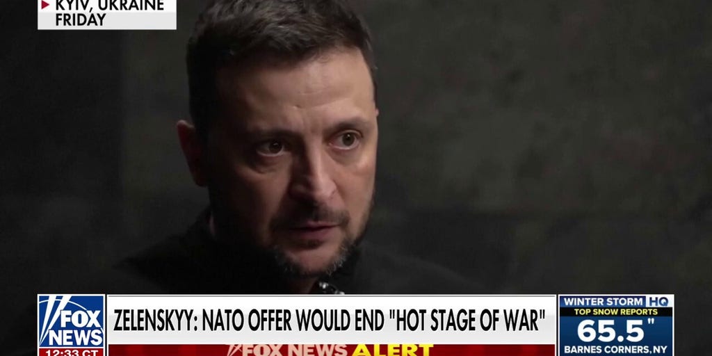 Zelenskyy proposes ending war in exchange for NATO membership