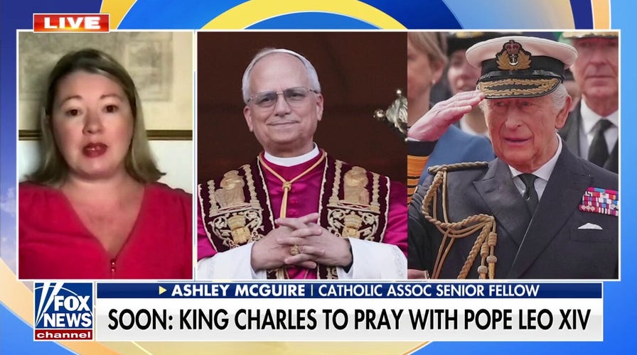 King Charles publicly prays with Pope Leo XIV in 'historic' moment