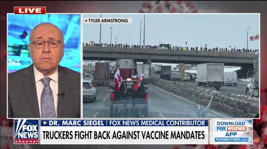 Vaccine mandate for truckers makes no public health sense 'at all': Dr. Siegel