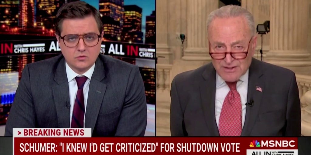 Chuck Schumer calls Republicans 'b-----ds' in scathing MSNBC interview
