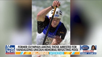 Former Olympian arrested in connection with Lincoln Memorial Reflecting Pool vandalism