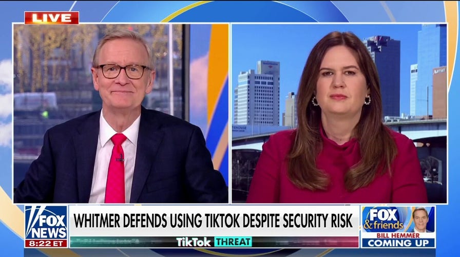 Sarah Sanders slams Gov. Whitmer for using TikTok: 'Putting national security at risk'