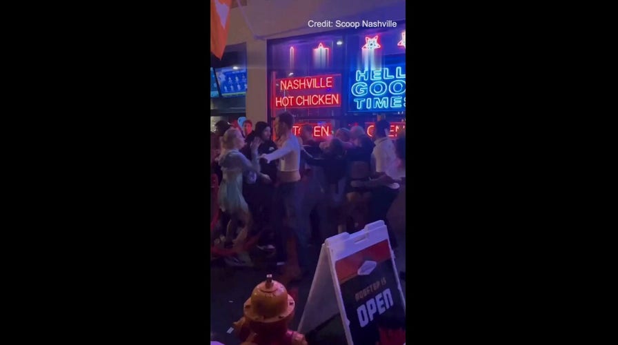 Bystander records 'brawl' outside Nashville bar: 'Tame for us'