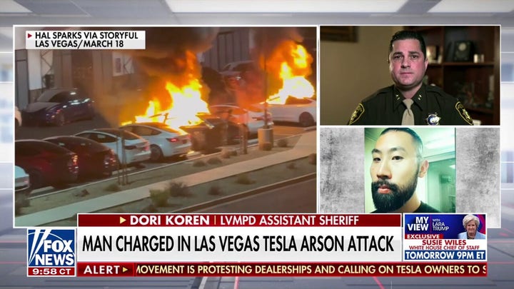 Las Vegas Police vow 'zero tolerance' for Tesla attacks as suspect faces federal charges