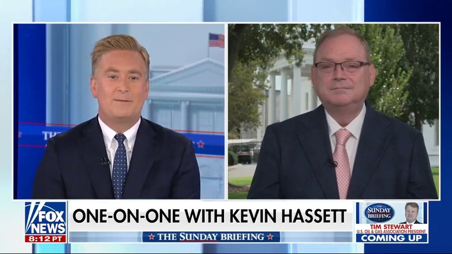 Hassett pushes back on low economic, consumer approval