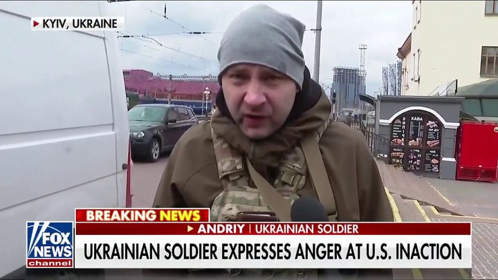 Ukrainian soldier calls out US inaction: 'Nation of liars'