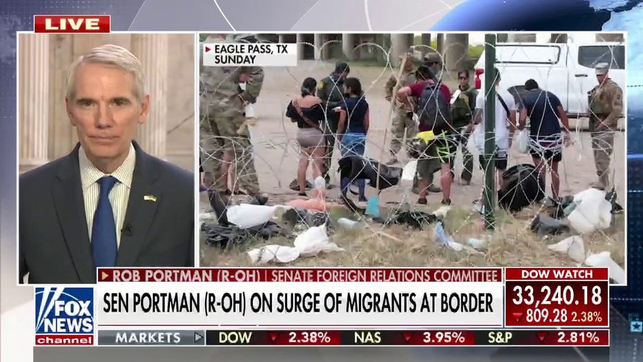 ‘Dramatic increases’ in immigration, fentanyl ‘affecting every state’: Sen. Portman