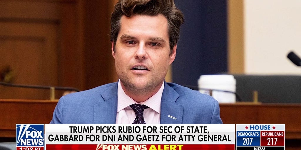 Matt Gaetz nomination sends shockwaves on Capitol Hill