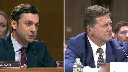 Trump's DNI pick Jay Clayton has fiery exchange with Democratic Sen. Jon Ossoff