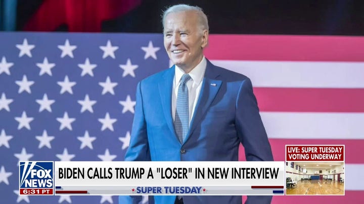 Biden lashes out at 'loser' Trump in new interview