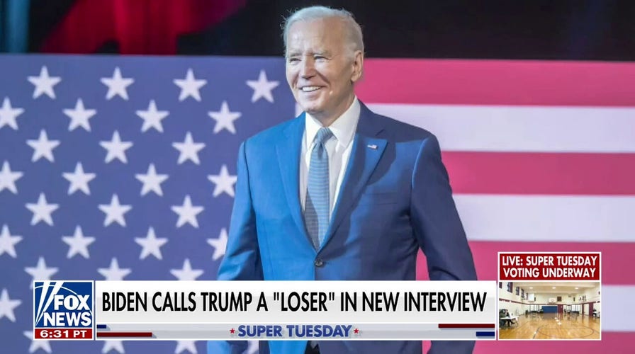 Biden lashes out at 'loser' Trump in new interview