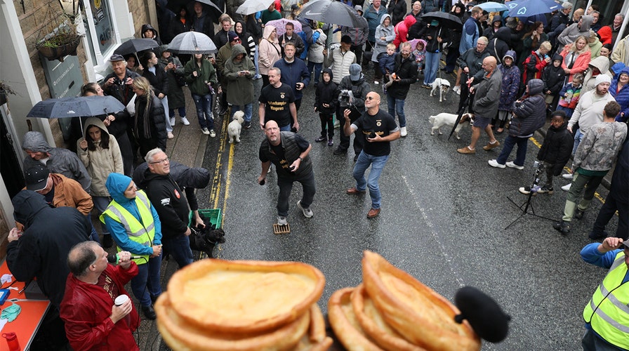 Black puddings fly as hundreds gather at bizarre world championships