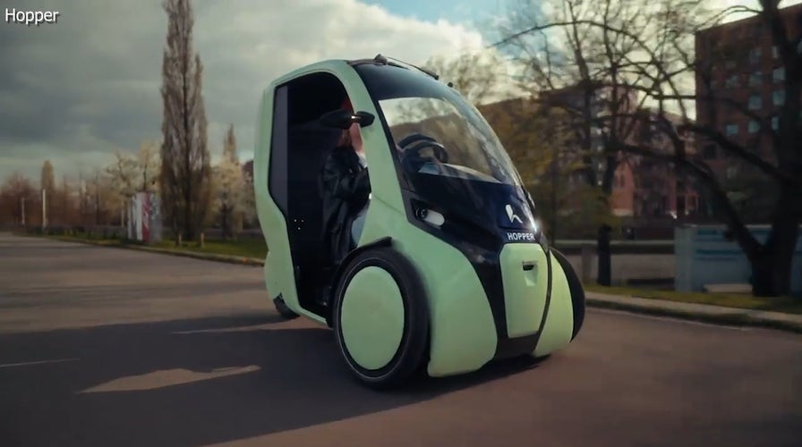 The Hopper is a combination bike-car that's electric