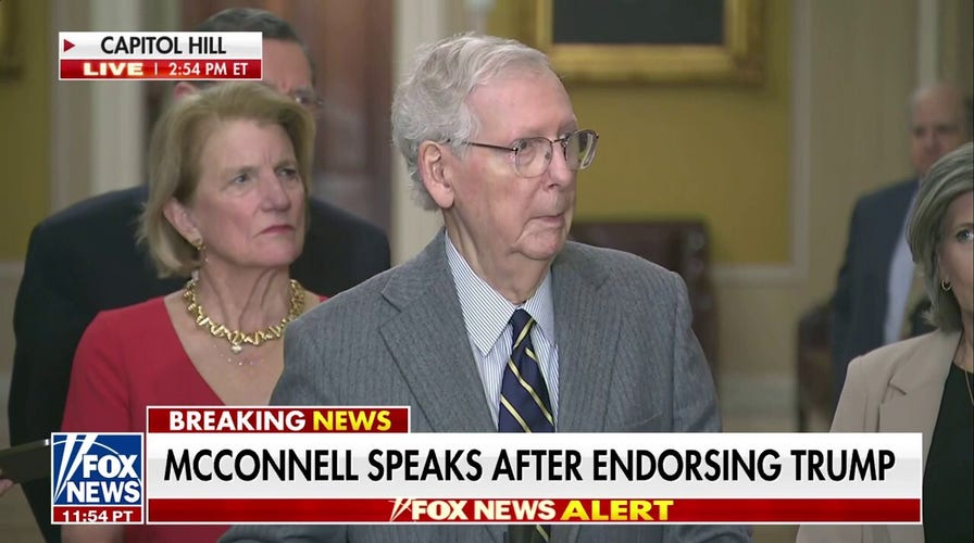 Mitch McConnell asked about being 'comfortable' with Trump as nominee