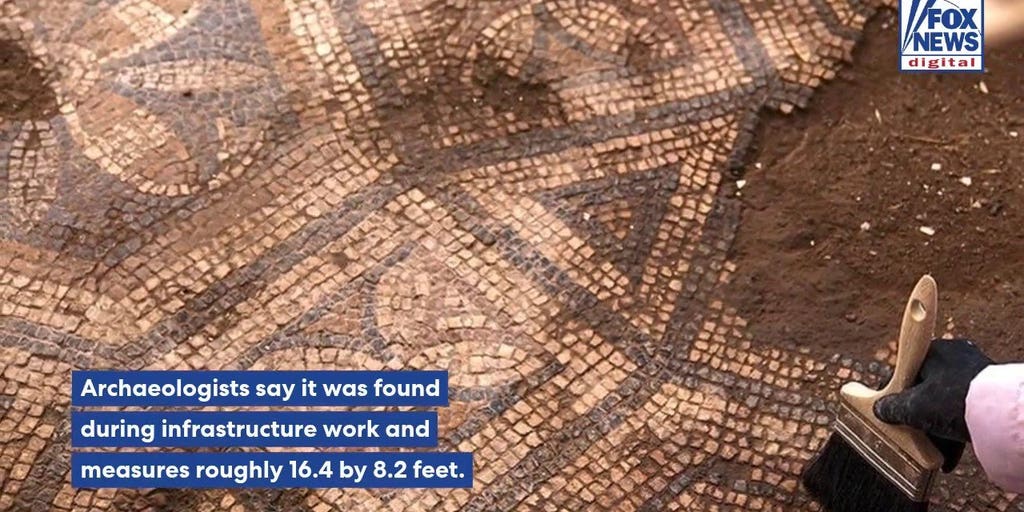 Ancient mosaic discovered in Smyrna, one of the seven churches mentioned in Revelation