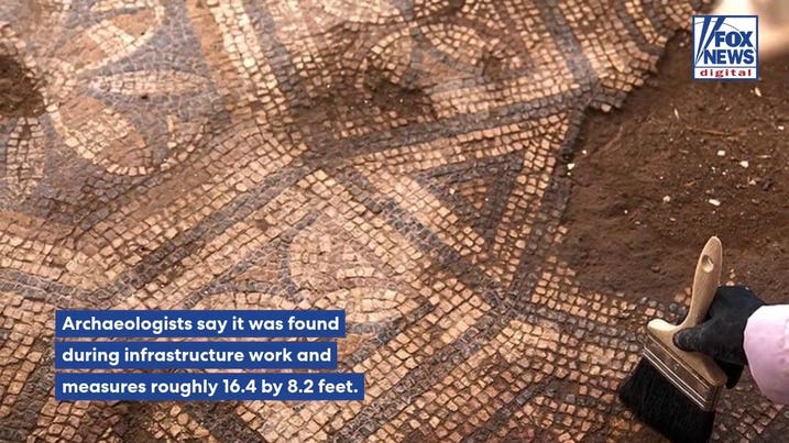 Ancient mosaic discovered in Smyrna, one of the seven churches mentioned in Revelation