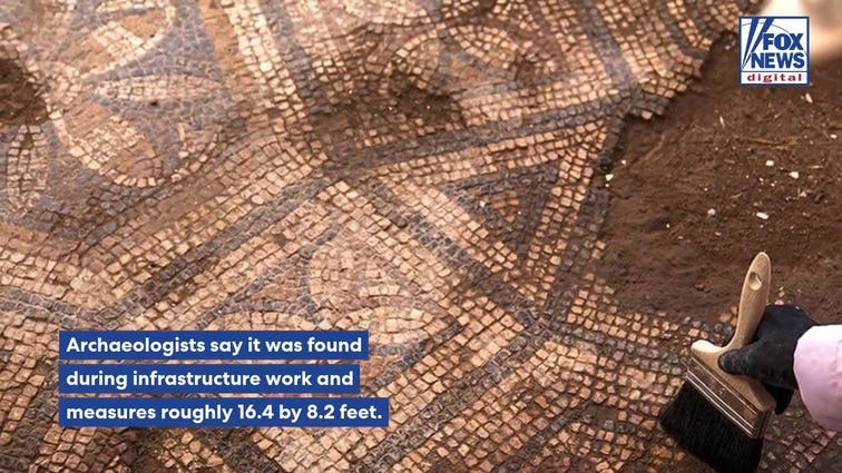 Ancient mosaic discovered in Smyrna, one of the seven churches mentioned in Revelation