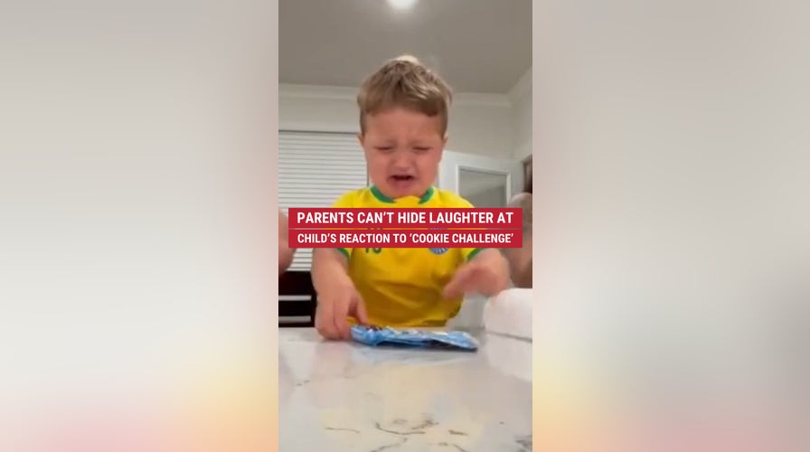 These parents couldn’t hold back their laughter at their child’s reaction to the viral 'Cookie Challenge'