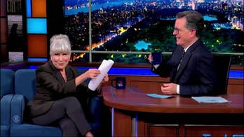 Bette Midler serenades Colbert with parody of 'Wing Beneath My Wings' attacking Trump