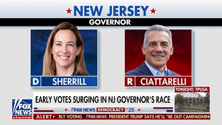 Early voting surges in New Jersey governor's race