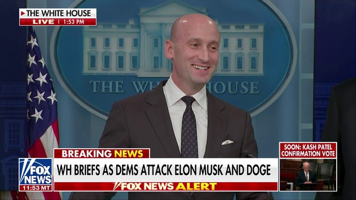 Stephen Miller gives civics lesson on presidential powers at WH presser