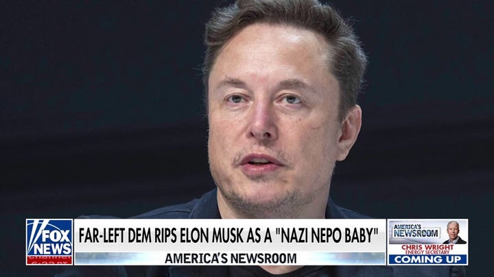 Far-left Dem rips Elon Musk as a 'Nazi nepo baby' 