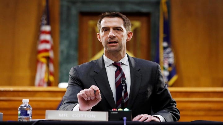 Sen. Cotton: Biden is moving at the speed of bureaucracy, not warfare 