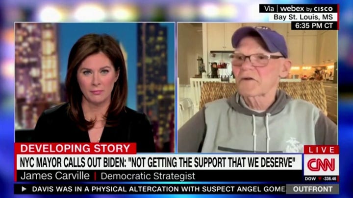 James Carville calls out Biden, Adams feud during CNN appearance: 'Shouldn't be airing'