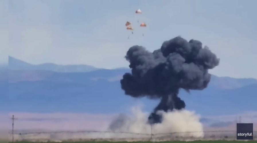 Video captures Navy jets colliding midair during Idaho aerial  show
