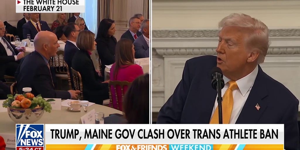 Trump demands apology from Maine governor after clash over trans athlete ban