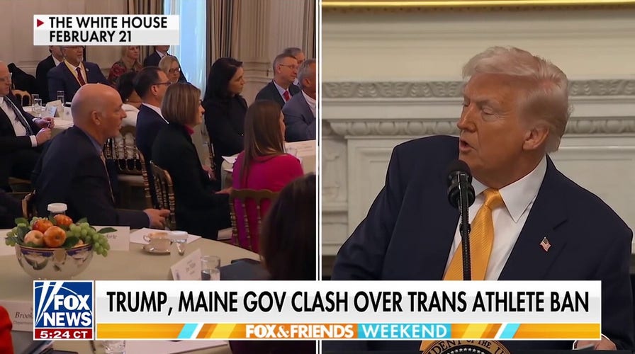Trump demands apology from Maine governor after clash over trans athlete ban