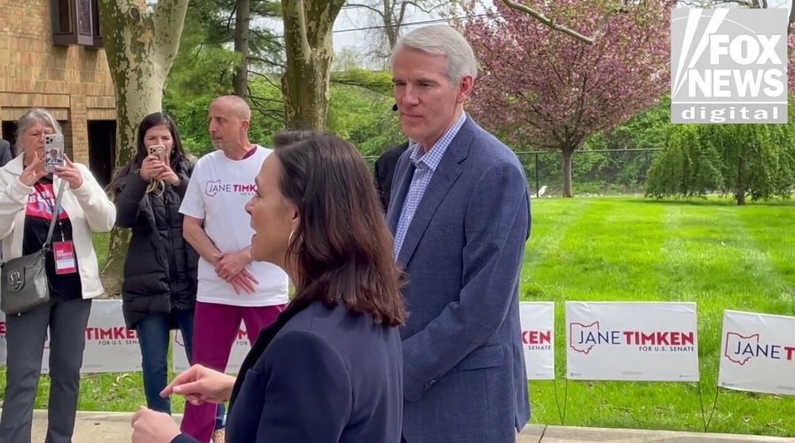 Portman rallies with Ohio GOP Senate candidate Jane Timken in Columbus