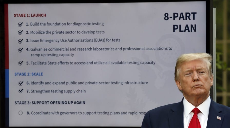 President Trump unveils coronavirus test plan as US cases near 1 million