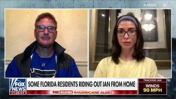 Florida residents on weathering Hurricane Ian in their homes