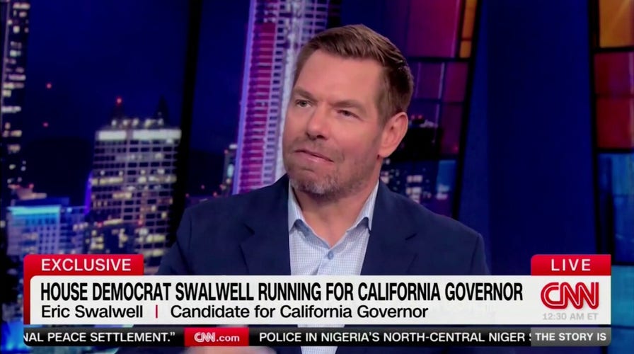 Rep. Eric Swalwell wants Californians to beryllium  capable  to ballot  by phone
