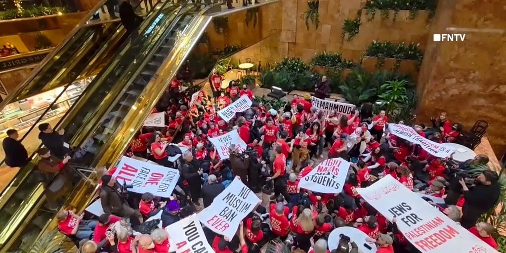 Agitators occupy Trump Tower lobby supporting Mahmoud Khalil