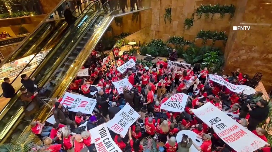 Agitators occupy Trump Tower lobby supporting Mahmoud Khalil