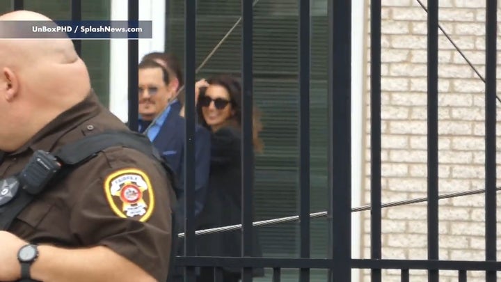 Johnny Depp and lawyer Joelle Rich spotted smiling outside Fairfax, Virginia, courthouse 