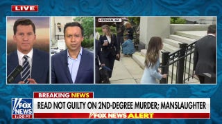 People celebrate Karen Read’s verdict outside court house