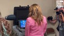 Michele Tafoya casts ballot ahead of primary election