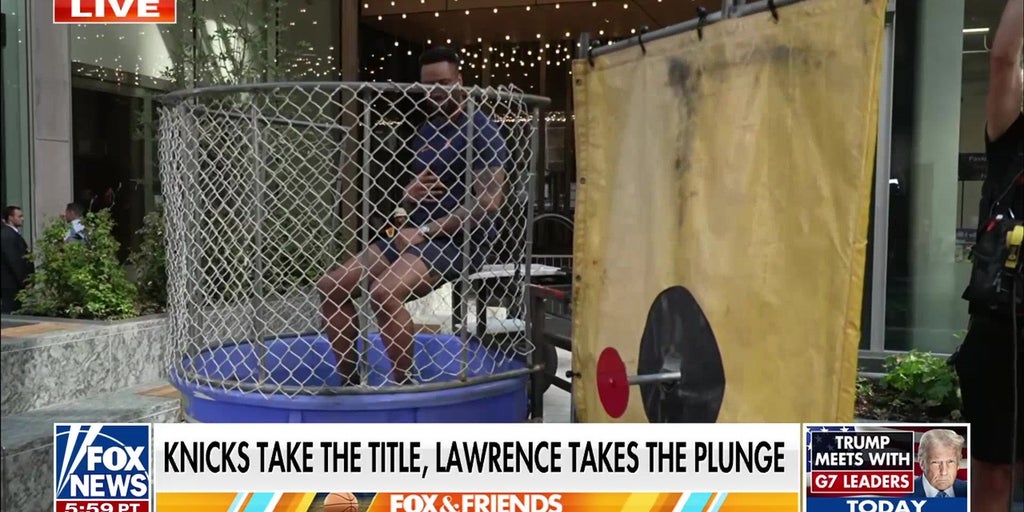 'Fox & Friends' hosts dunk Lawrence Jones in Knicks bet payoff