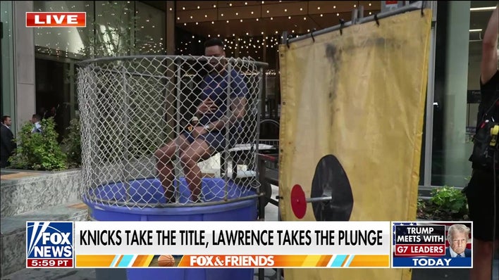 'Fox & Friends' hosts dunk Lawrence Jones in Knicks bet payoff
