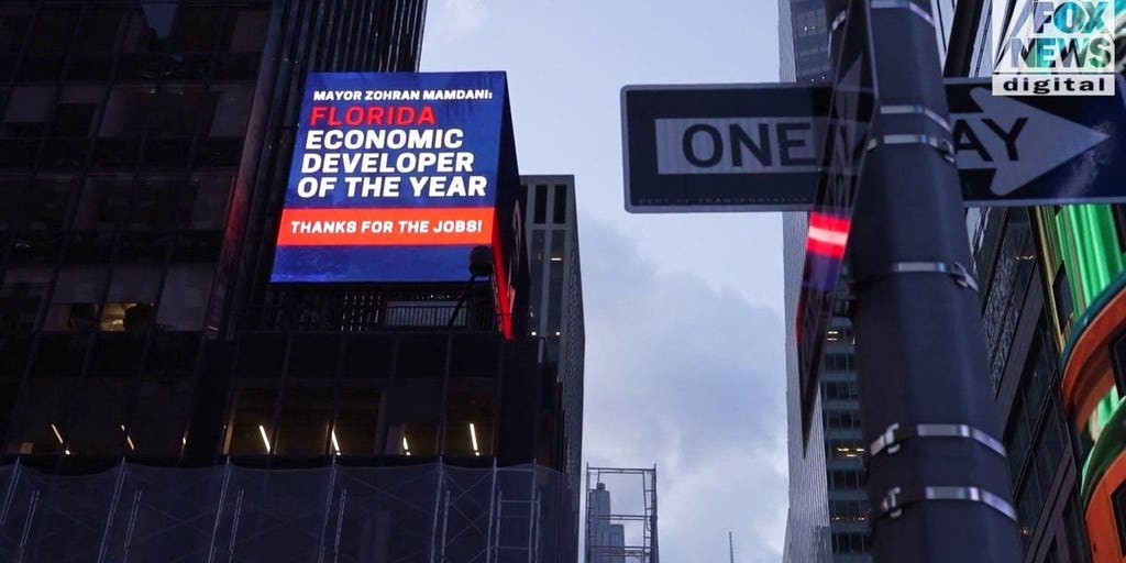 New billboard campaign names NYC Mayor Zohran Mamdani Florida’s ‘Economic Developer of the Year’